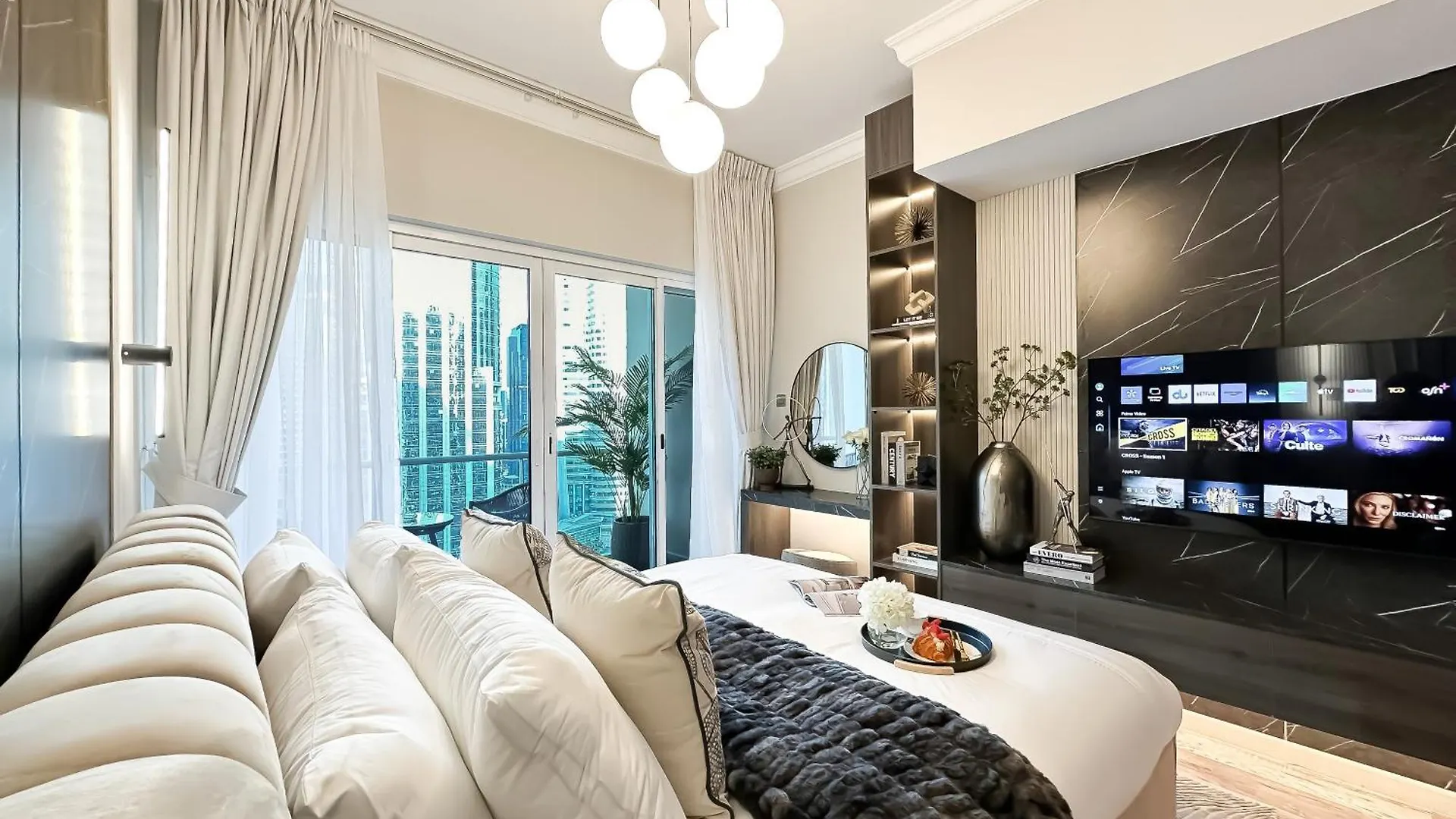 アパート ドバイTrophy- Radiant Retreat In Jlt With Skyline Viewアパートメント アラブ首長国連邦